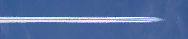Chemtrail aircraft spraying