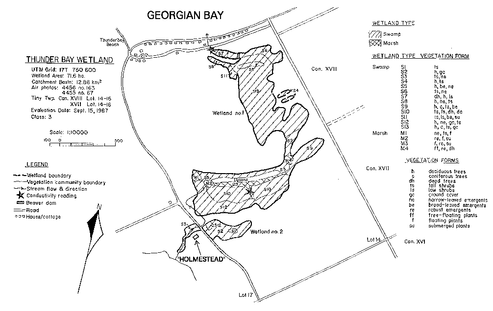 Wetland map